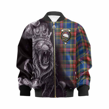 Bethune Tartan Kid Bomber Jacket Roaring Lion Heritage