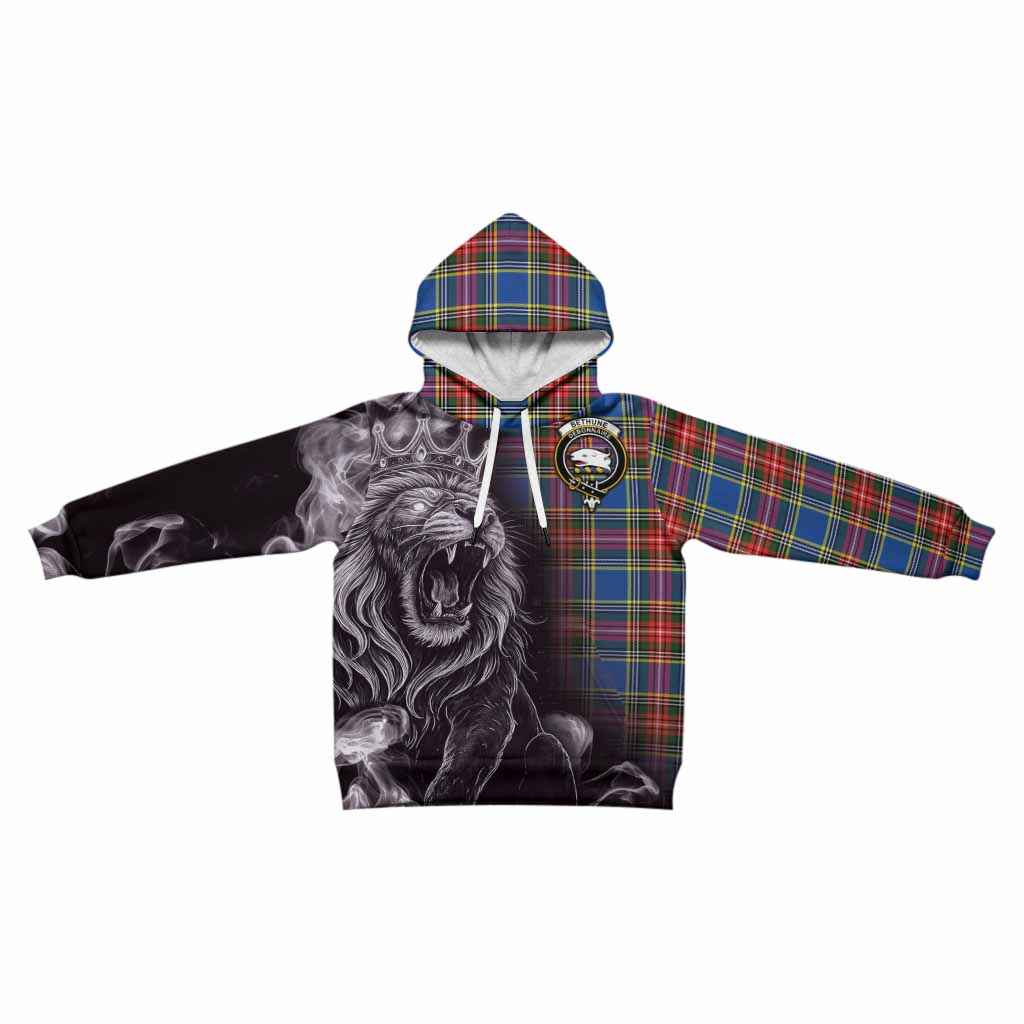 Bethune Tartan Kid Hoodie Roaring Lion Heritage