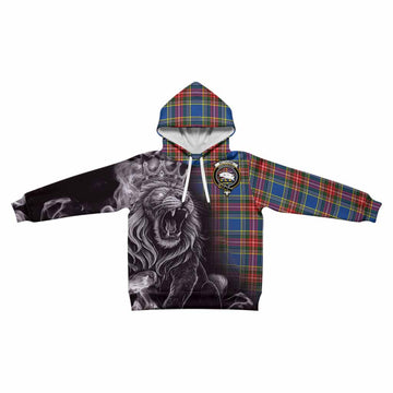 Bethune Tartan Kid Hoodie Roaring Lion Heritage