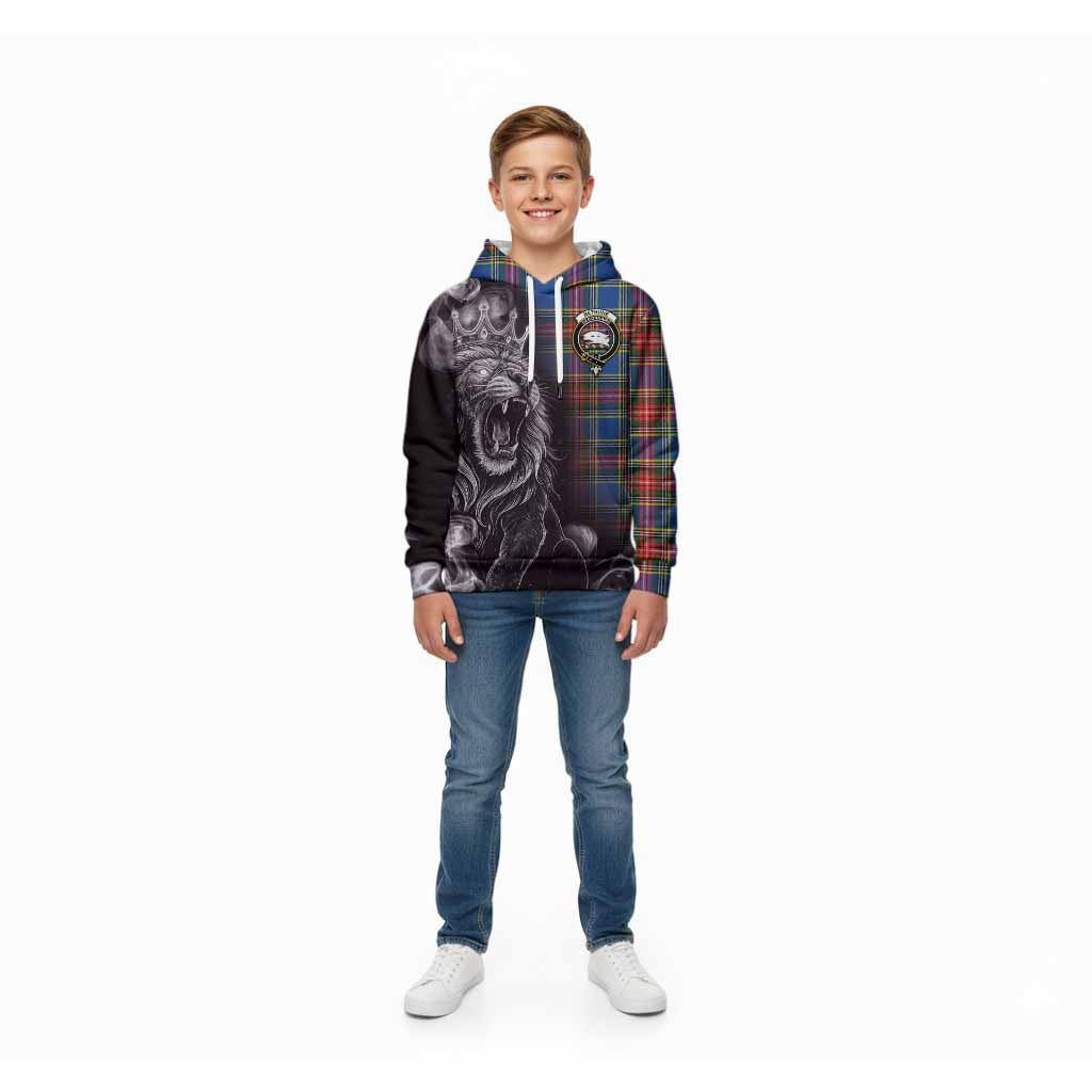 Bethune Tartan Kid Hoodie Roaring Lion Heritage