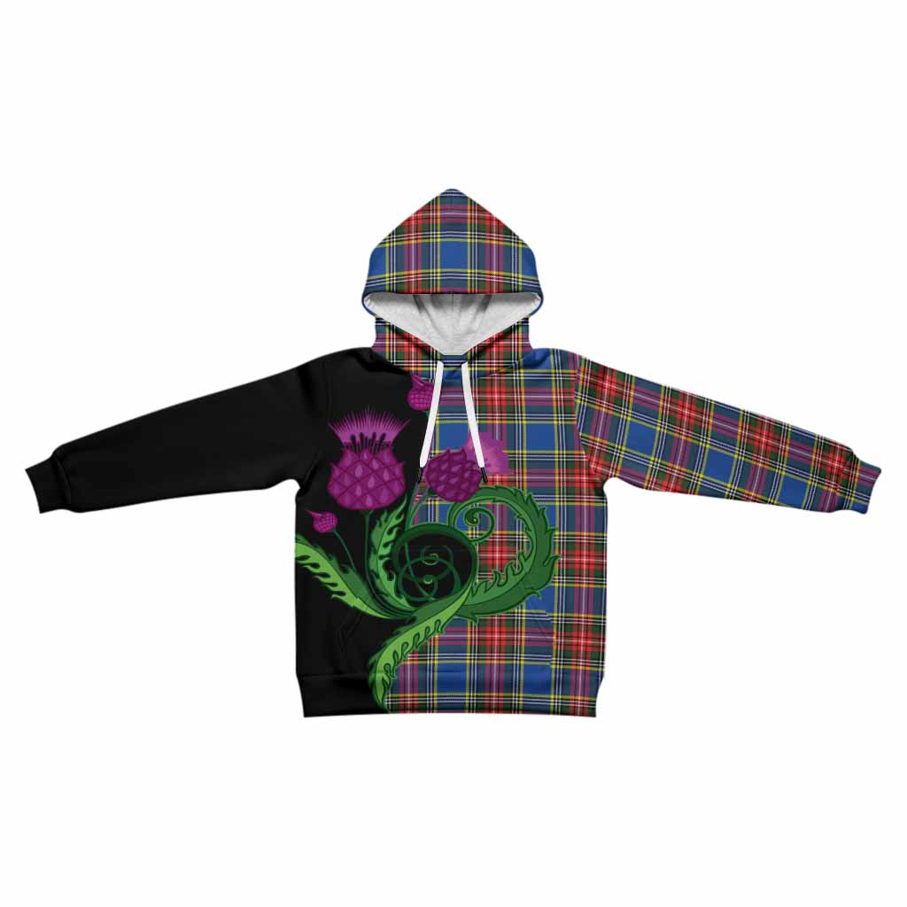 Bethune Tartan Kid Hoodie Traditional Scottish Thistle