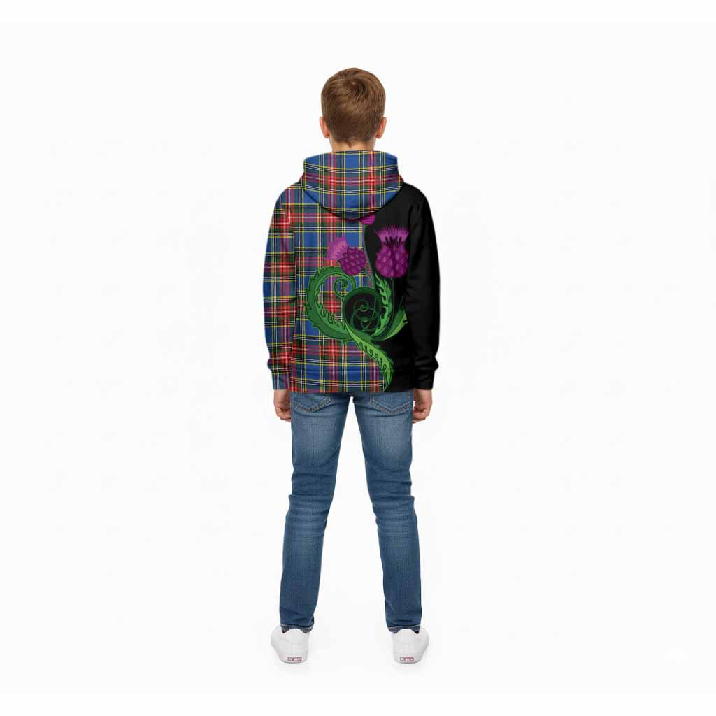 Bethune Tartan Kid Hoodie Traditional Scottish Thistle