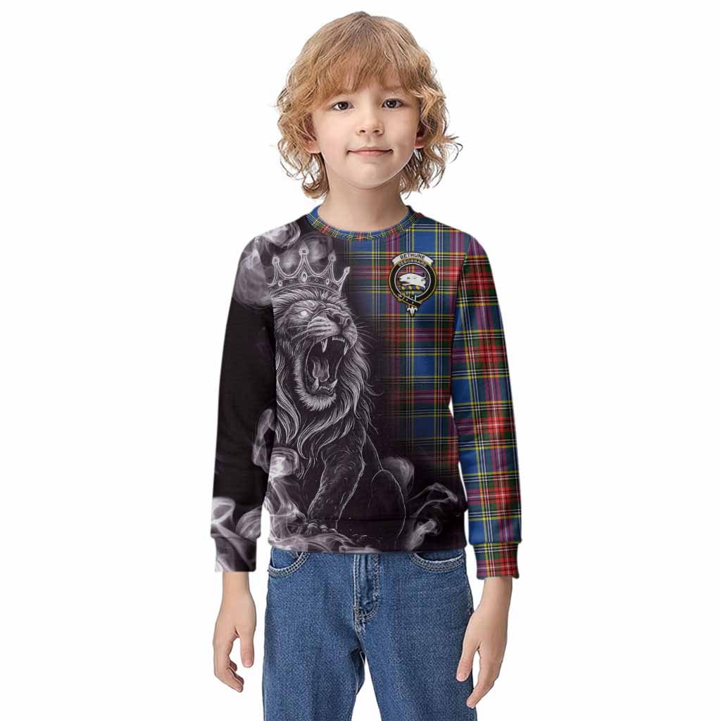Bethune Tartan Kid Knitted Sweatshirt Roaring Lion Heritage