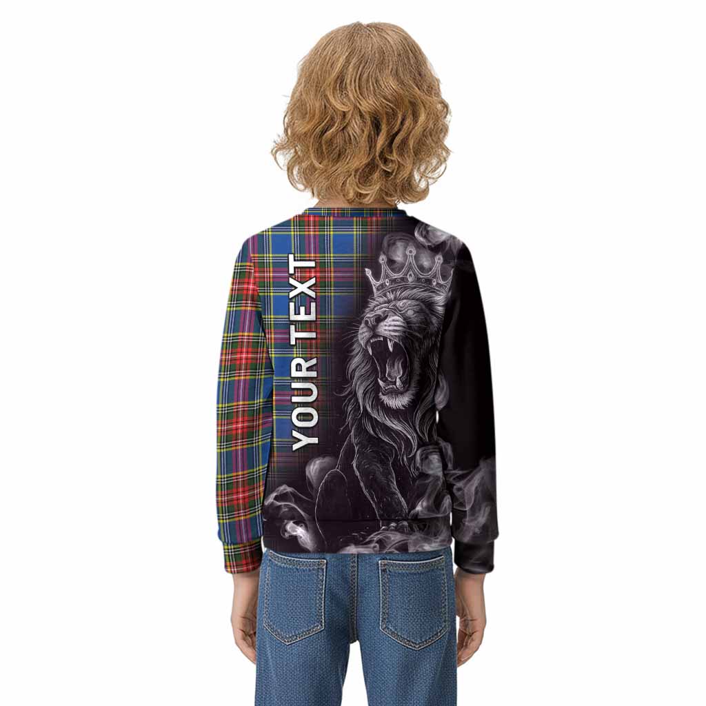 Bethune Tartan Kid Knitted Sweatshirt Roaring Lion Heritage