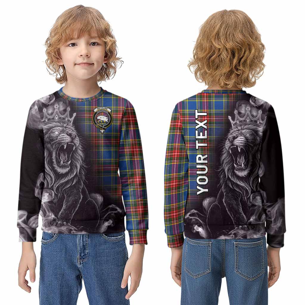 Bethune Tartan Kid Knitted Sweatshirt Roaring Lion Heritage