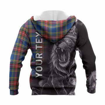 Bethune Tartan Knitted Hoodie Roaring Lion Heritage