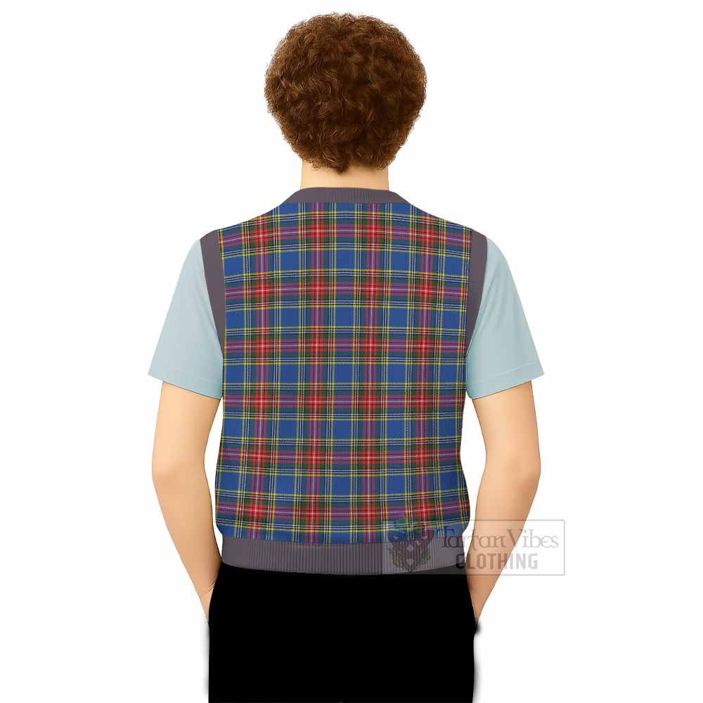 Bethune Tartan Knitted V-Neck Vest - Tartan Vibes Clothing