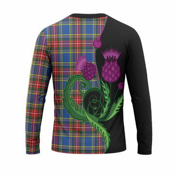 Bethune Tartan Long Sleeve T-Shirt Traditional Scottish Thistle