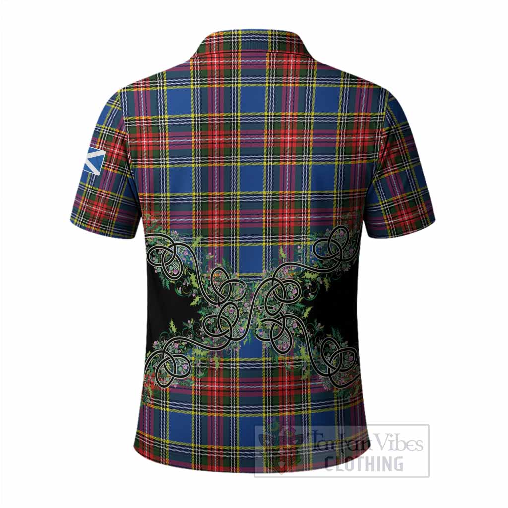 Bethune Tartan Polo Shirt Thistle Scottish Spirit
