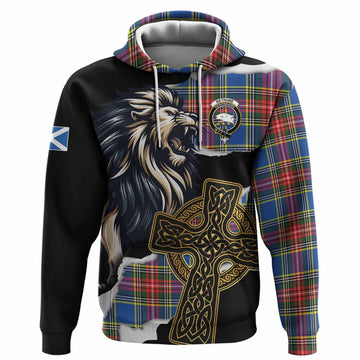 Bethune Tartan Scottish Hoodie Lion Celtic Heritage