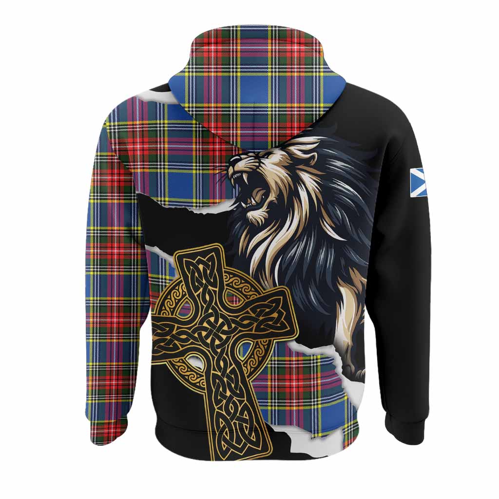 Bethune Tartan Scottish Hoodie Lion Celtic Heritage