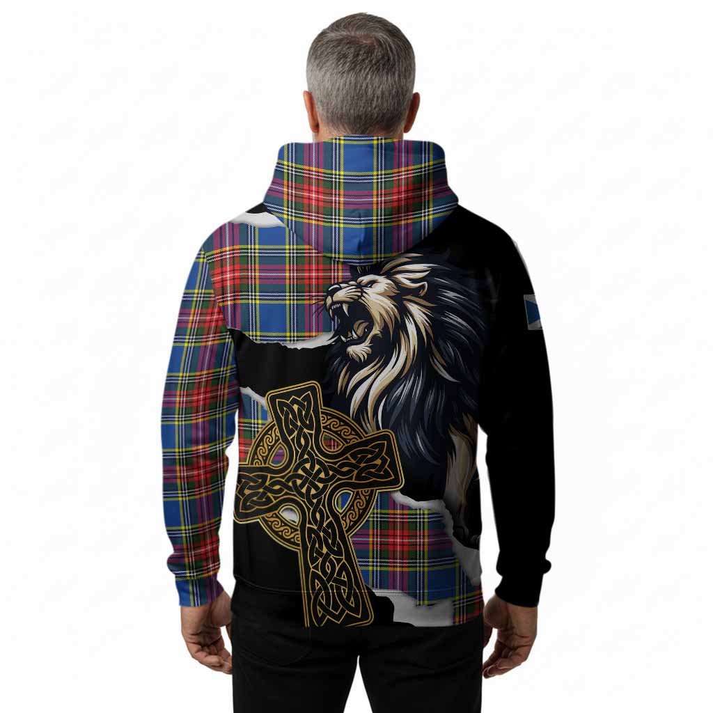 Bethune Tartan Scottish Hoodie Lion Celtic Heritage