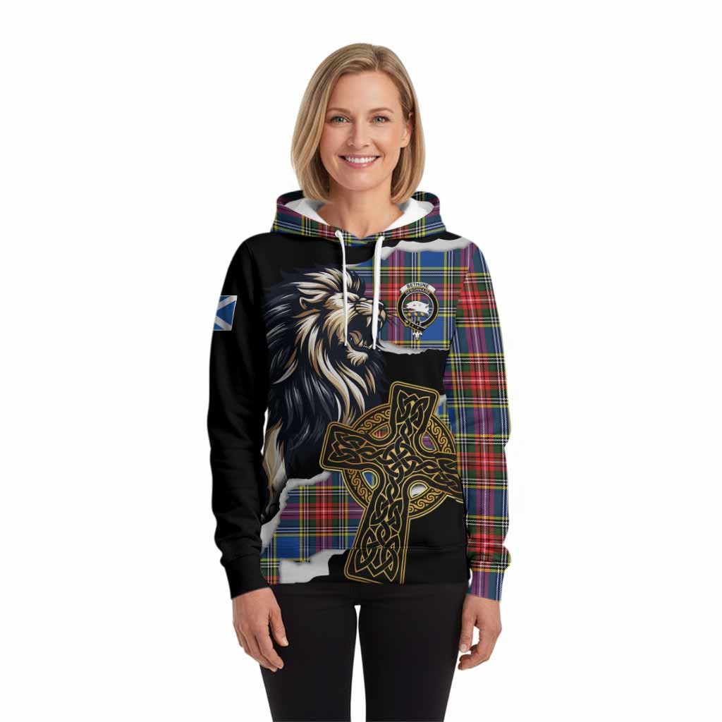 Bethune Tartan Scottish Hoodie Lion Celtic Heritage