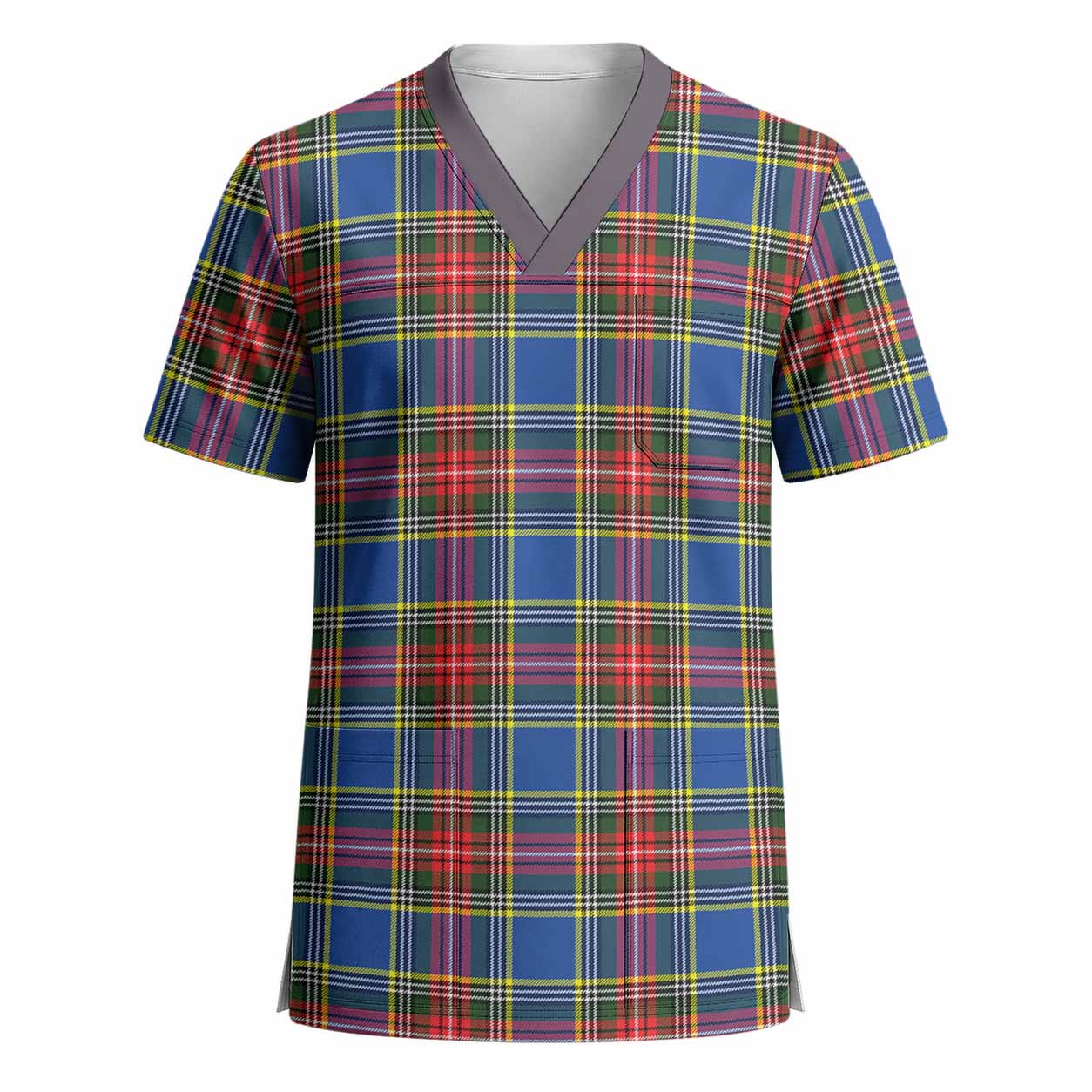 Bethune Tartan Scrub Top - Tartan Vibes Clothing
