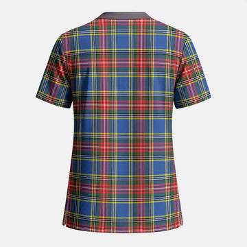 Bethune Tartan Scrub Top - Tartan Vibes Clothing