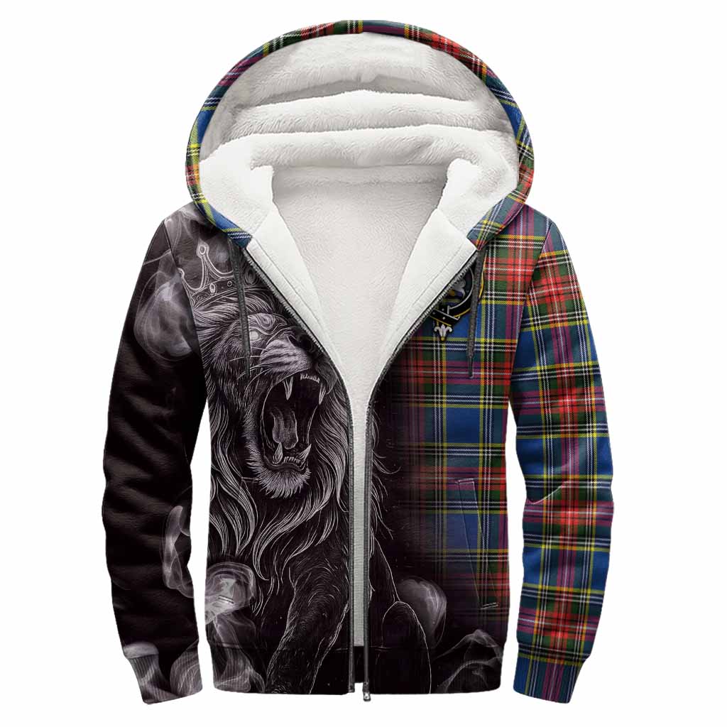 Bethune Tartan Sherpa Hoodie Roaring Lion Heritage