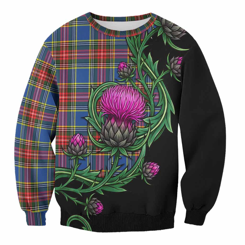 Bethune Tartan Sweatshirt Resilient Scottish Thistle Unisex - Tartan Vibes Clothing