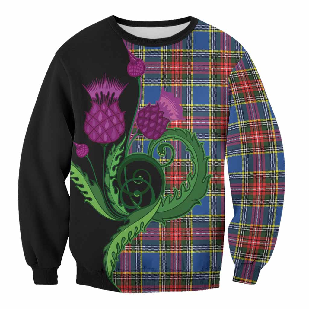 Bethune Tartan Sweatshirt Traditional Scottish Thistle