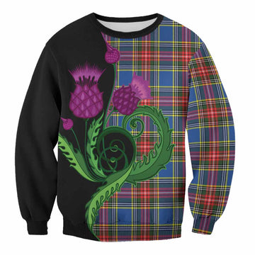 Bethune Tartan Sweatshirt Traditional Scottish Thistle