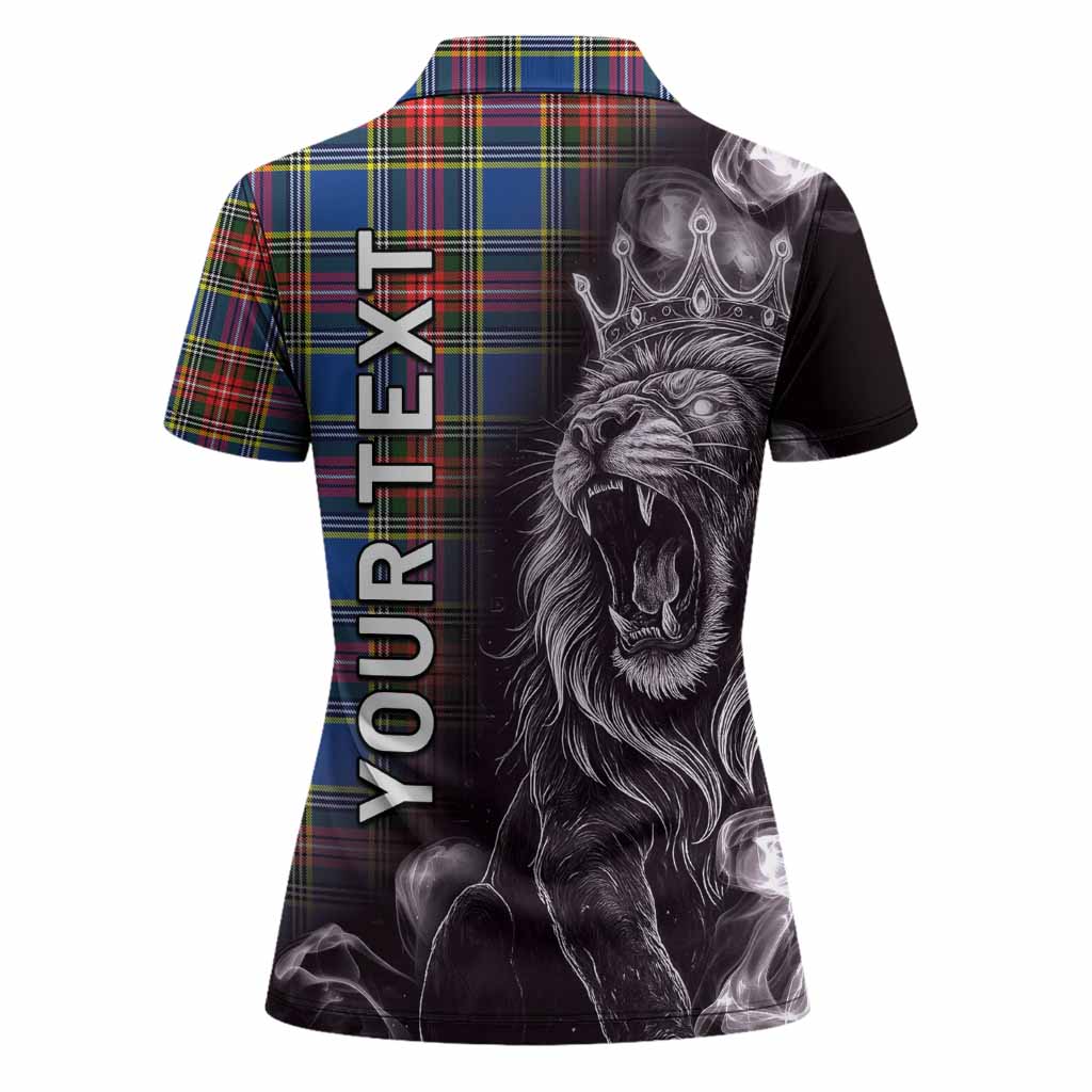Bethune Tartan Women Polo Shirt Roaring Lion Heritage