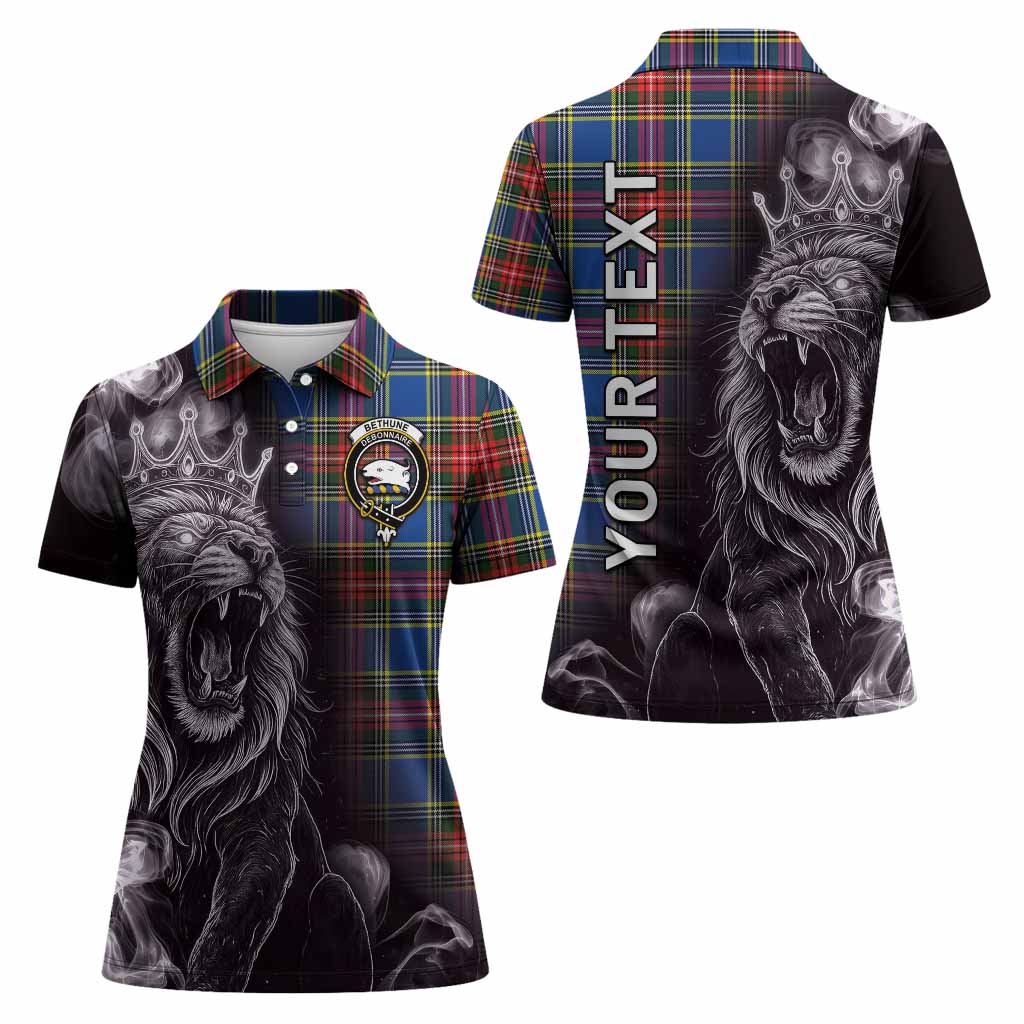 Bethune Tartan Women Polo Shirt Roaring Lion Heritage
