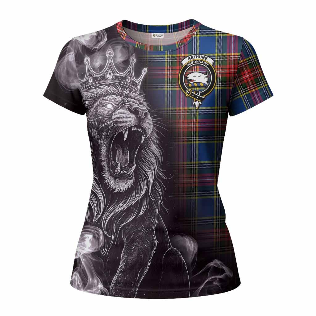 Bethune Tartan Women T shirt Roaring Lion Heritage