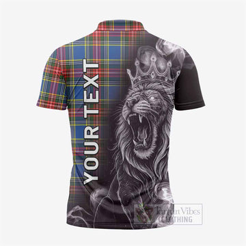Bethune Tartan Zipper Polo Shirt Roaring Lion Heritage