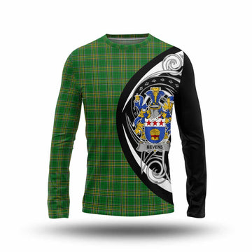 Bevens Irish Clan Long Sleeve T-Shirt Celtic Circle Style Unisex - Tartan Vibes Clothing