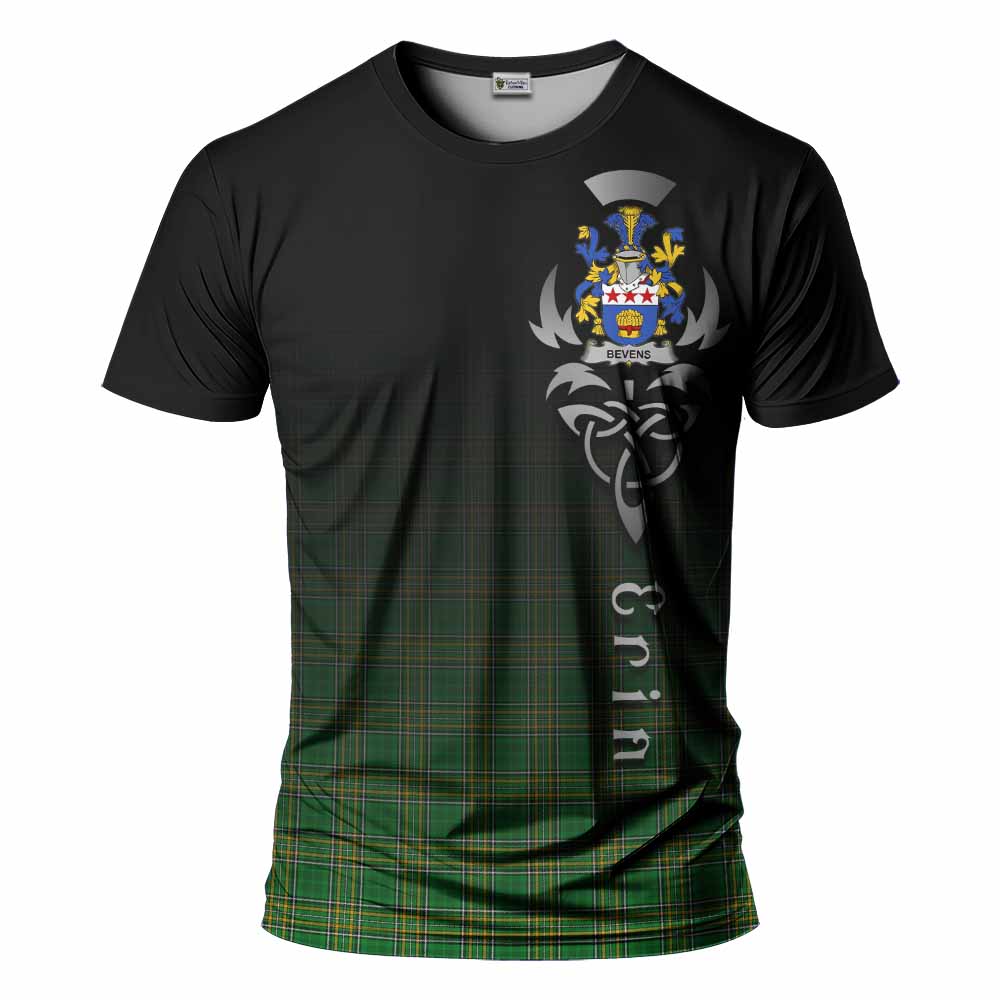 Bevens Irish Clan T-Shirt with Coat of Arms Erin Go Bragh Celtic Inspired Kid's Shirt - Tartan Vibes Clothing
