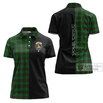 Beveridge Tartan Women's Polo Shirt with Family Crest and Half Of Me Style Women - Tartan Vibes Clothing