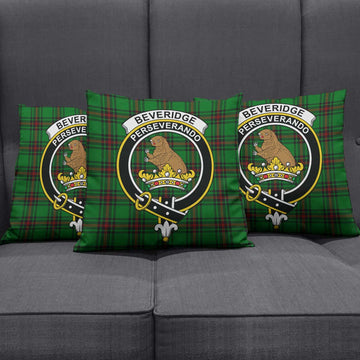 Beveridge Tartan Pillow Cover with Family Crest Rectangle Pillow Cover 51*91cm - Tartan Vibes Clothing