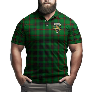 Beveridge Tartan Men's Polo Shirt with Family Crest