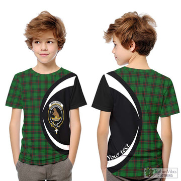 Beveridge Tartan Kid T-Shirt with Family Crest Circle Style Youth XL Size14 - Tartan Vibes Clothing
