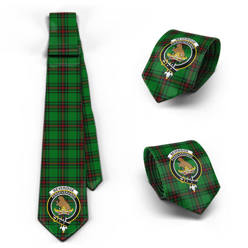Beveridge Tartan Classic Necktie with Family Crest