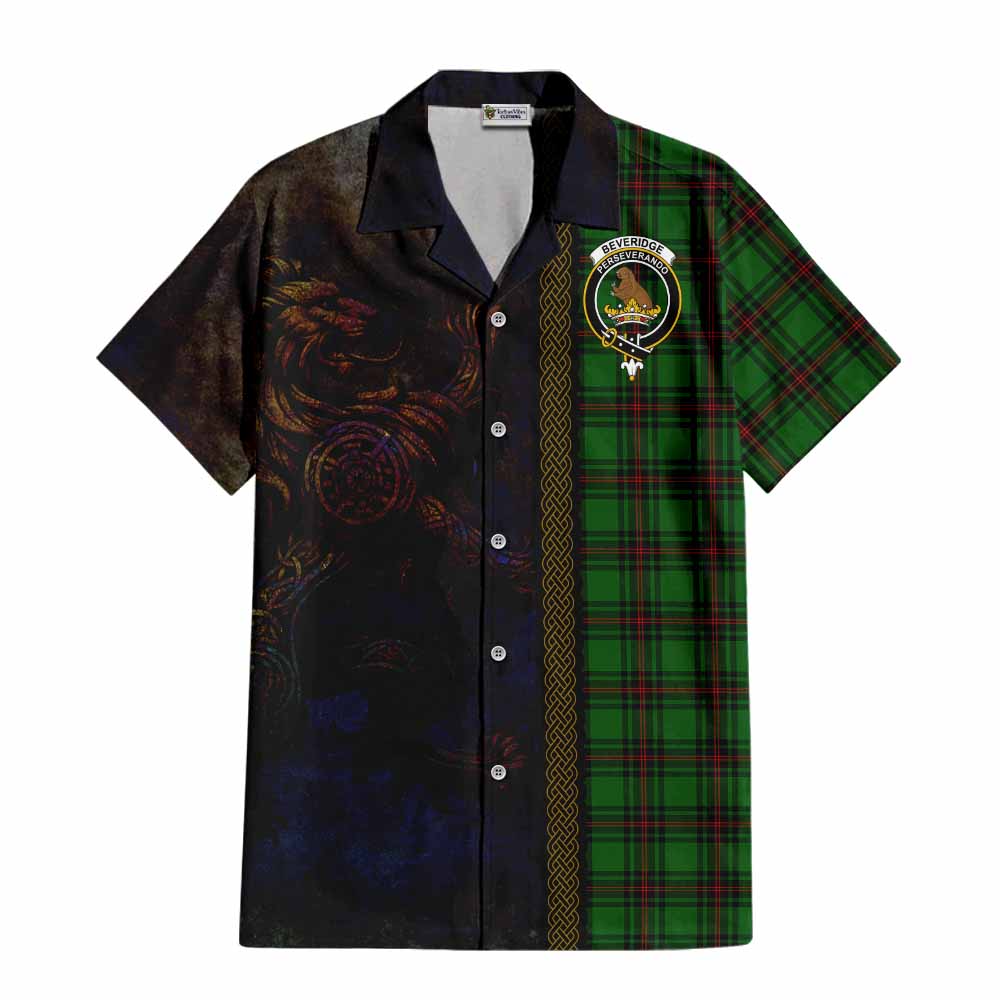 Beveridge Tartan Family Crest Hawaiian Shirt Alba Gu Brath Be Brave Lion Ancient Style Kid - Tartan Vibes Clothing