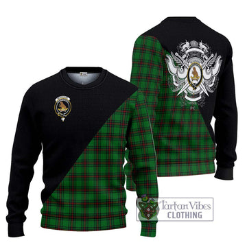 Beveridge Tartan Ugly Sweater with Family Crest and Military Logo Style Unisex - Tartan Vibes Clothing