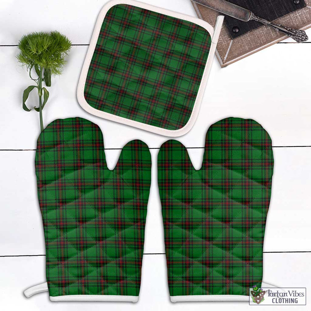 Beveridge Tartan Combo Oven Mitt & Pot-Holder Combo 2 Oven Mitt & 1 Pot-Holder Black - Tartan Vibes Clothing