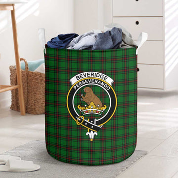 Beveridge Tartan Laundry Basket with Family Crest One Size - Tartan Vibes Clothing