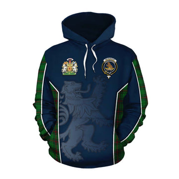 Beveridge Tartan Cotton Hoodie with Family Crest and Lion Rampant Vibes Sport Style Pullover Hoodie XS - Tartan Vibes Clothing