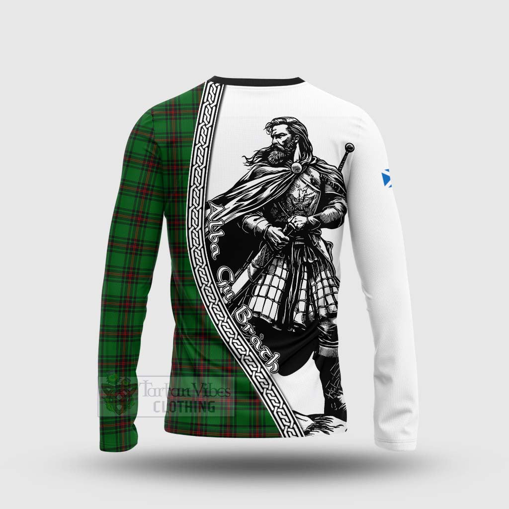 Beveridge Tartan Clan Crest Long Sleeve T-Shirt with Highlander Warrior Celtic Style - Tartan Vibes Clothing
