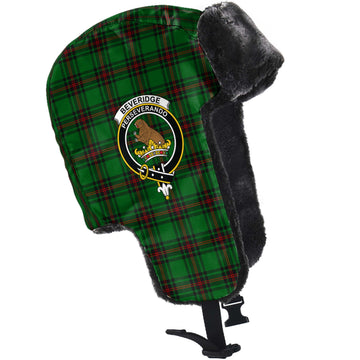 Beveridge Tartan Winter Trapper Hat with Family Crest - Tartan Vibes Clothing