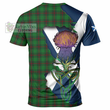 Tartan Vibes Clothing Beveridge Tartan Family Crest T-Shirt Scottish Thistle Celtic Inspired