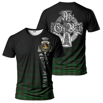 Tartan Vibes Clothing Beveridge Tartan T-Shirt Featuring Alba Gu Brath Family Crest Celtic Inspired