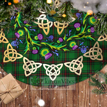 Beveridge Tartan Christmas Tree Skirt with Thistle Celtic Knot Style - Tartan Vibes Clothing