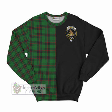 Beveridge Tartan Sweatshirt with Family Crest and Half Of Me Style - Tartan Vibes Clothing