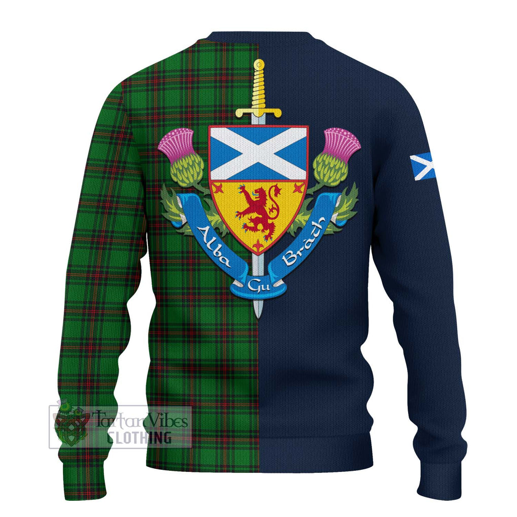 Beveridge Tartan Ugly Sweater Alba with Scottish Lion Royal Arm Half Style - Tartan Vibes Clothing