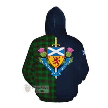 Beveridge Tartan Cotton Hoodie Alba with Scottish Lion Royal Arm Half Style Pullover Hoodie - Tartan Vibes Clothing