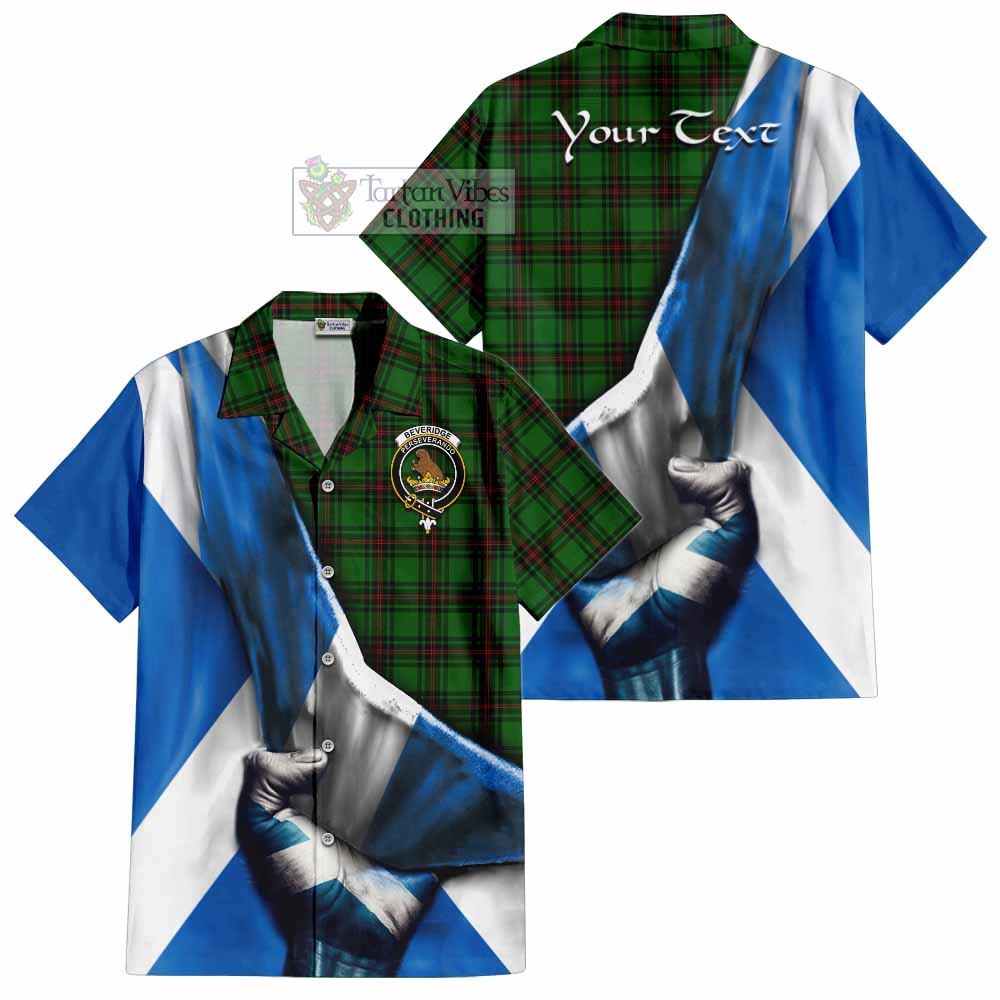 Beveridge Tartan Hawaiian Shirt with Family Crest Scotland Patriotic Style - Tartan Vibes Clothing
