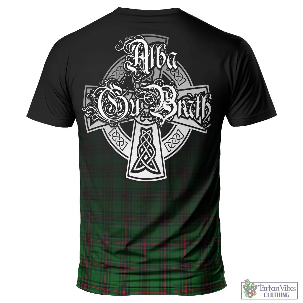 Tartan Vibes Clothing Beveridge Tartan T-Shirt Featuring Alba Gu Brath Family Crest Celtic Inspired
