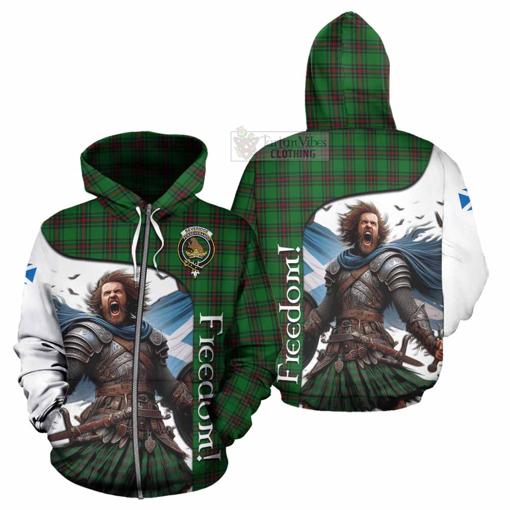 Beveridge Crest Tartan Hoodie Inspired by the Freedom of Scottish Warrior Zip Hoodie - Tartan Vibes Clothing